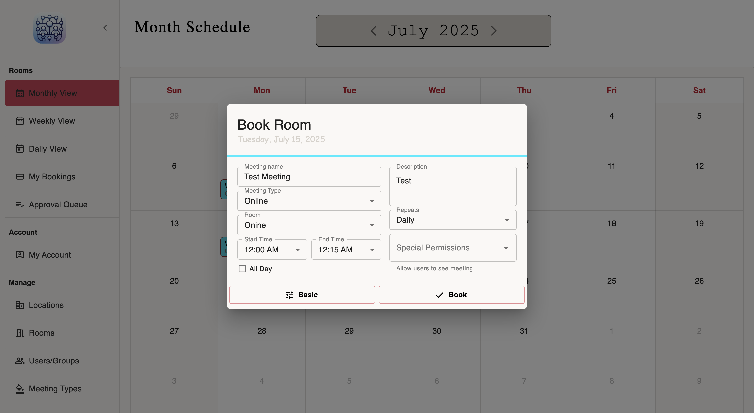 Recurring Meetings Setup